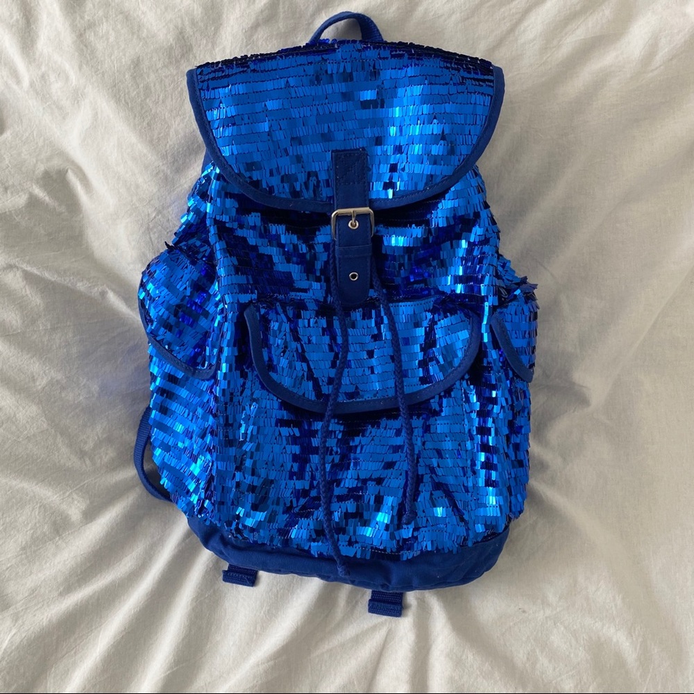 Blue Sequin Canvas Kids Backpack | Aéropostale PS